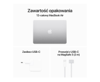 Apple MacBook Air M3/16GB/256/Mac OS Srebrny 10R GPU 36msc - 1228234 - zdjęcie 11